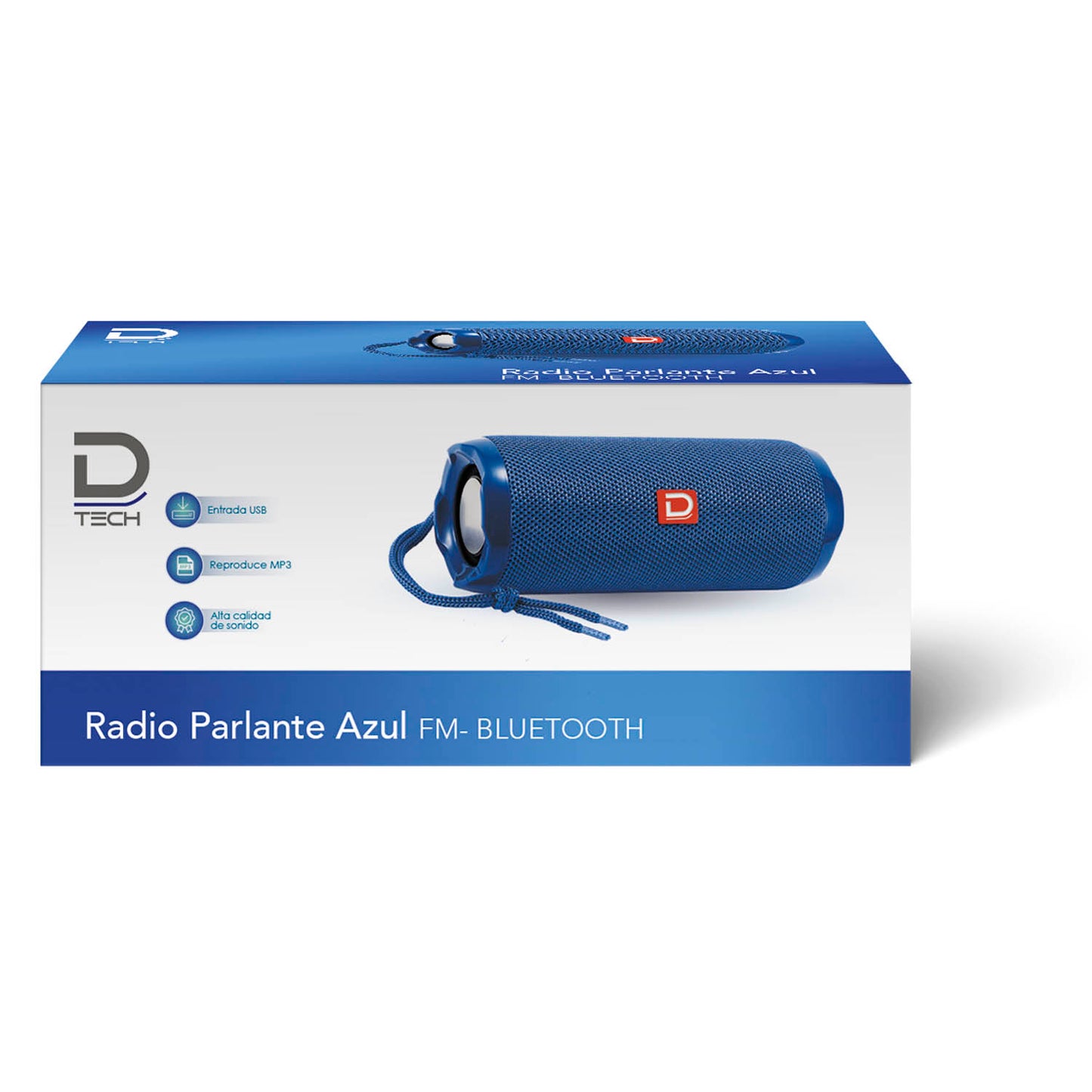 Radio Parlante Fm 3W C/BT Azul | Datacom