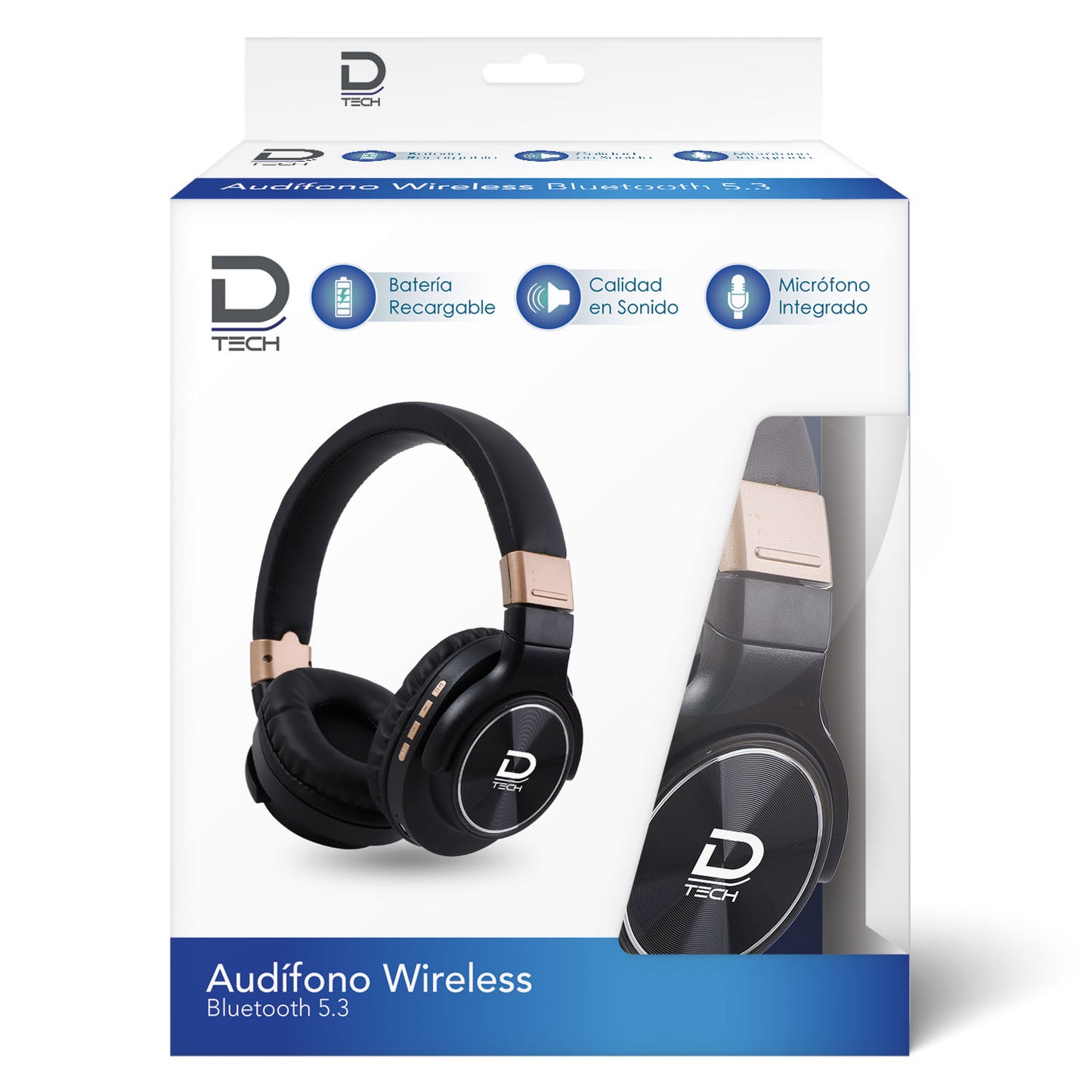 Audifono On-Ear Bluetooth Negro Datacom