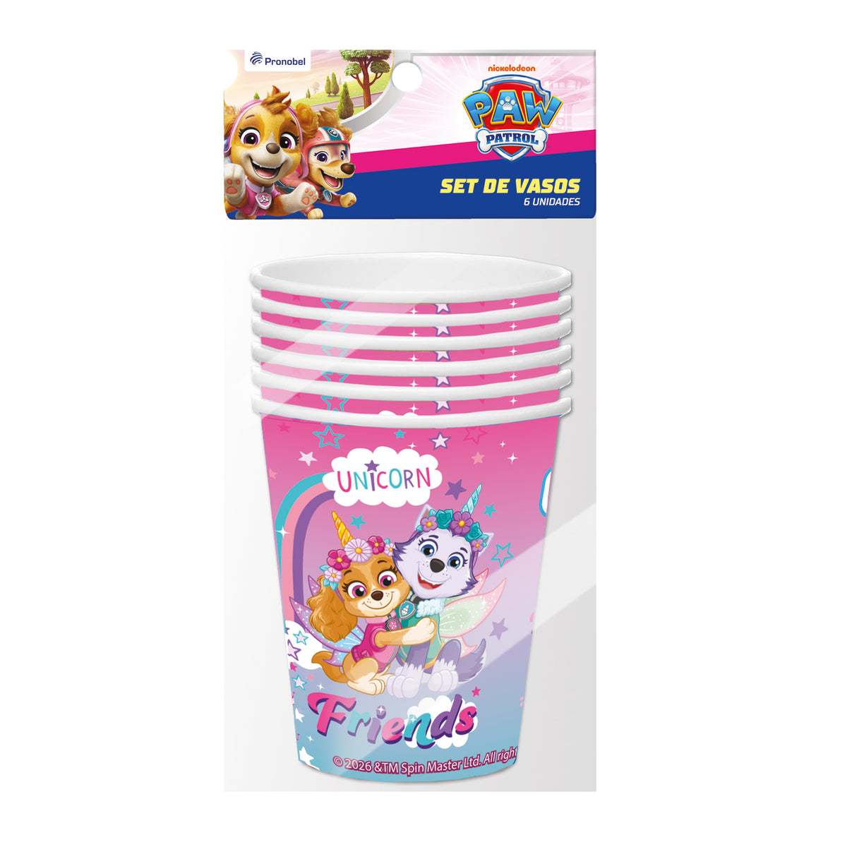 Vasos Papel 270 cc Skye 6 Un | Paw Patrol