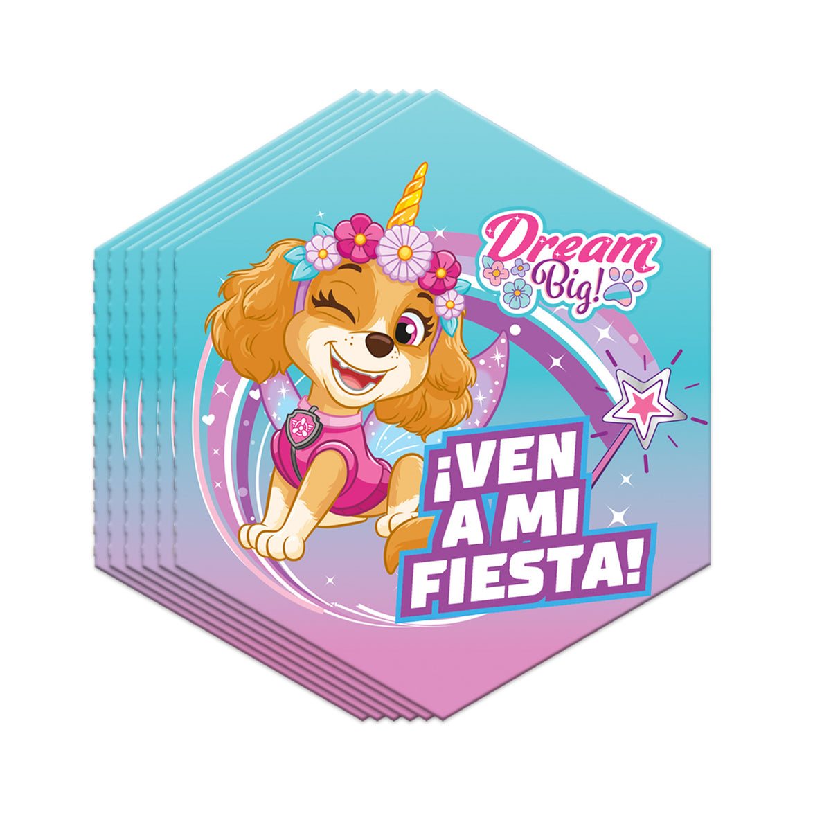 Invitaciones Skye 6 Un | Paw Patrol