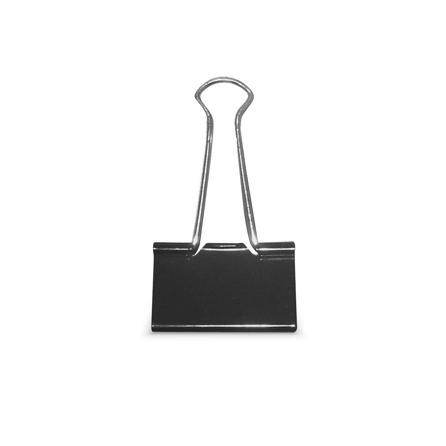 Clip Doble Negro 25 mm Metálico | Fultons