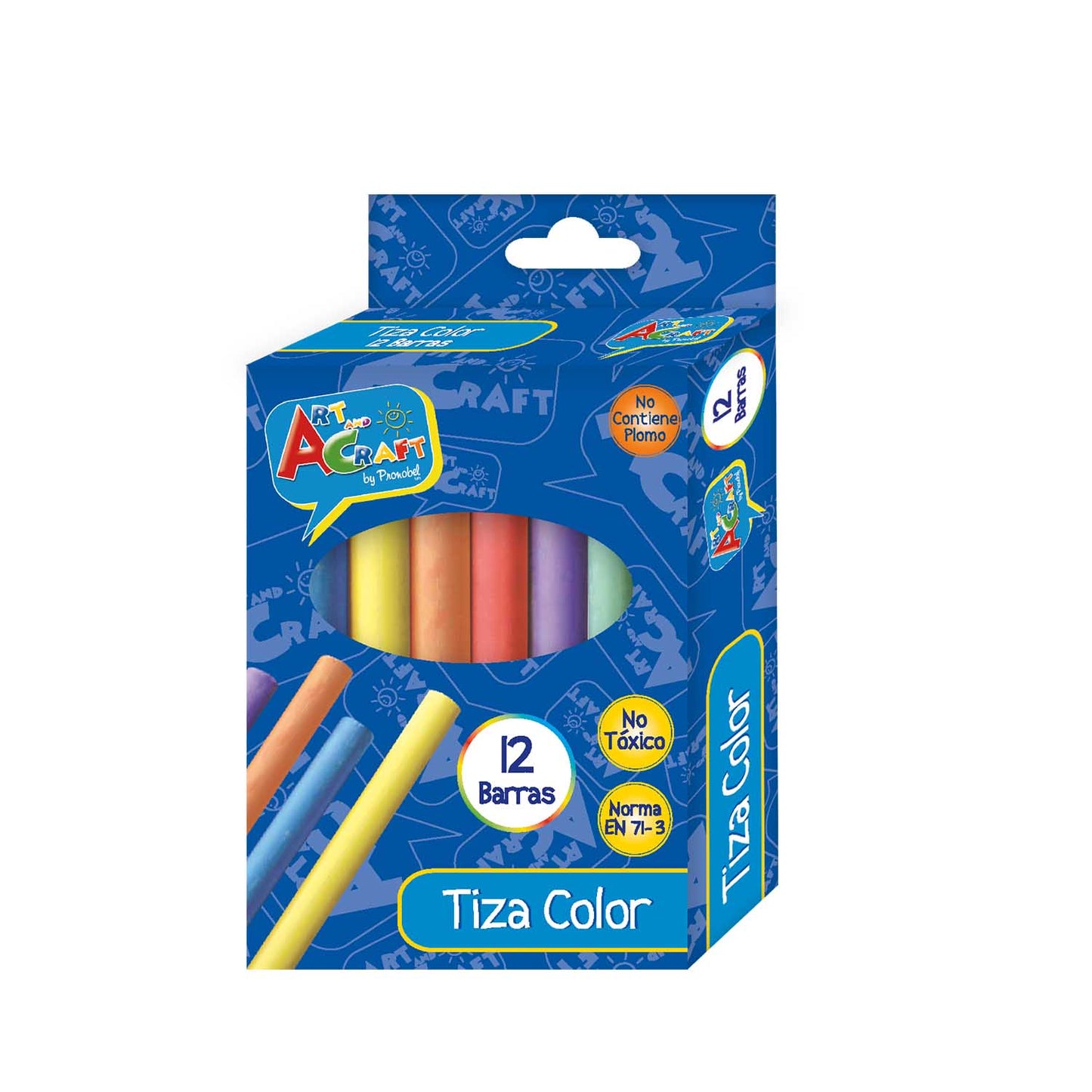 Tiza 12 Un. Colores Surtido | Art & Craft