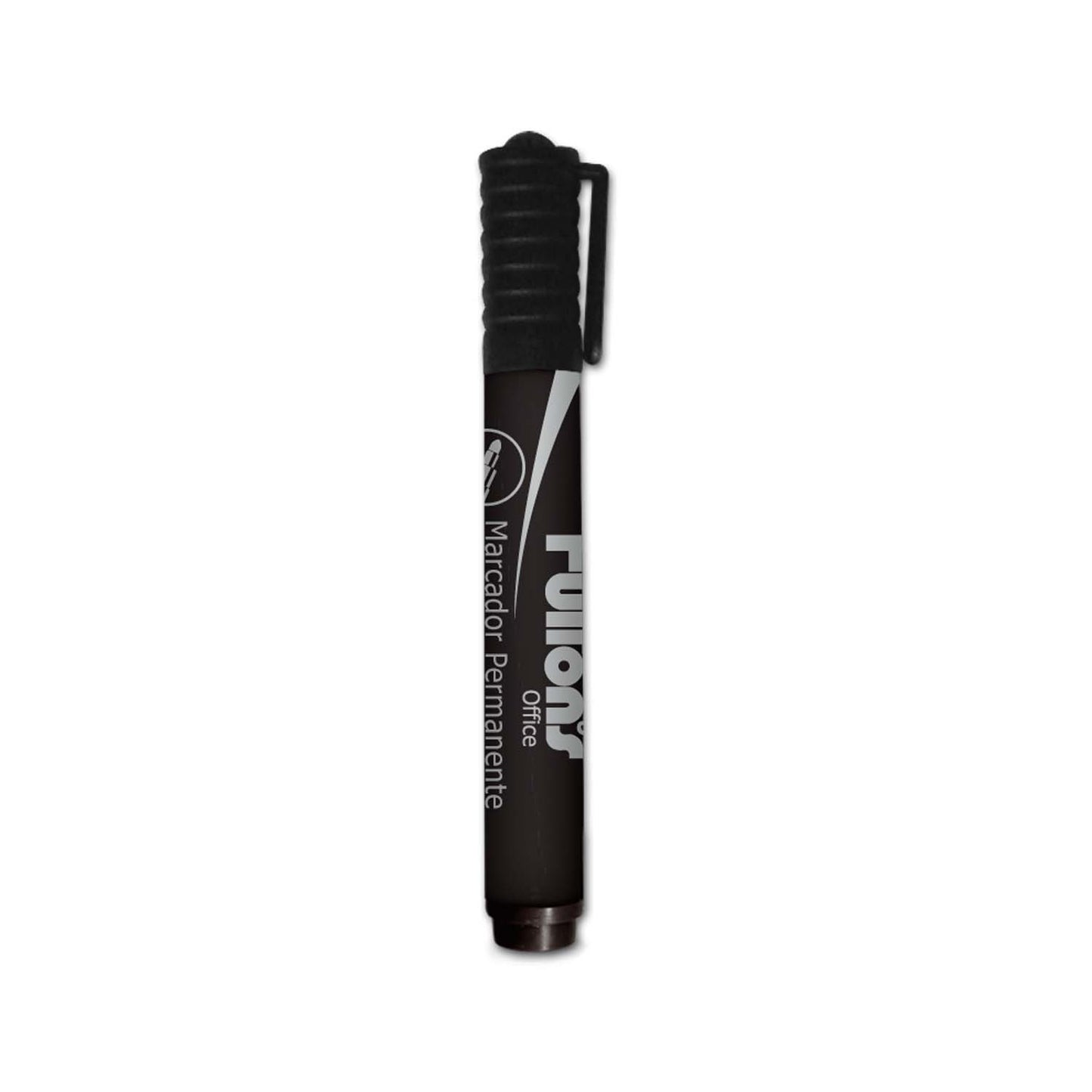 Marcador Permanente Punta Redonda Negro | Fultons