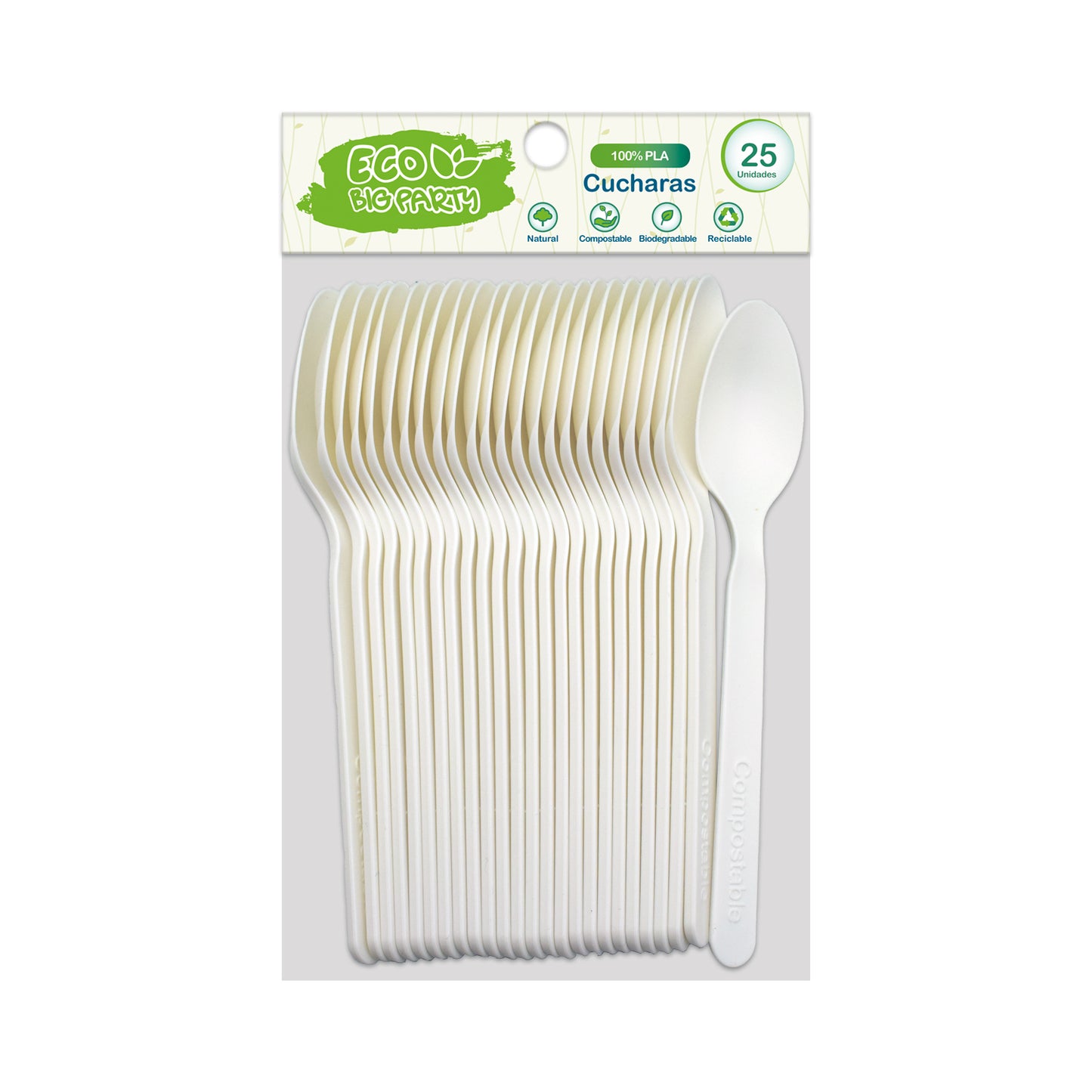 Cuchara PLA 25 Unidades | Big Party Eco
