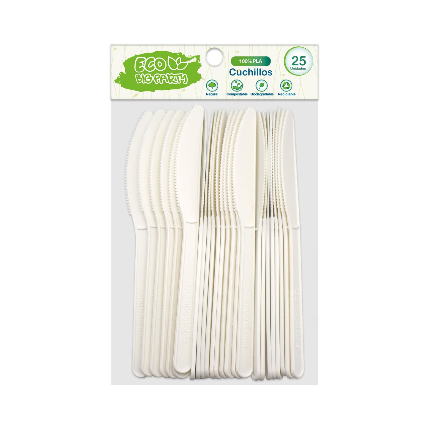 Cuchillo PLA 25 Unidades | Big Party Eco