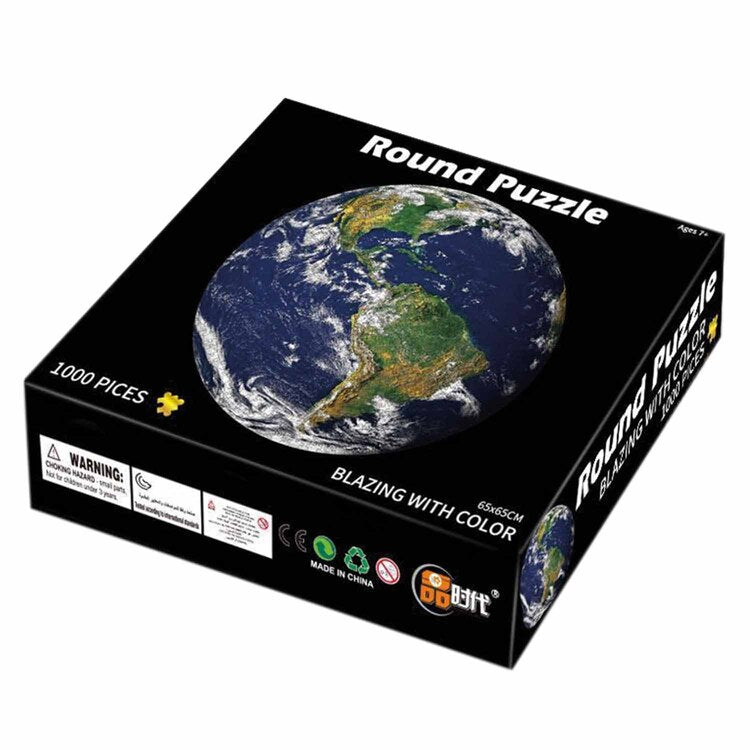 Puzzle Redondo 1000 Piezas 24x20x5 cm Planeta