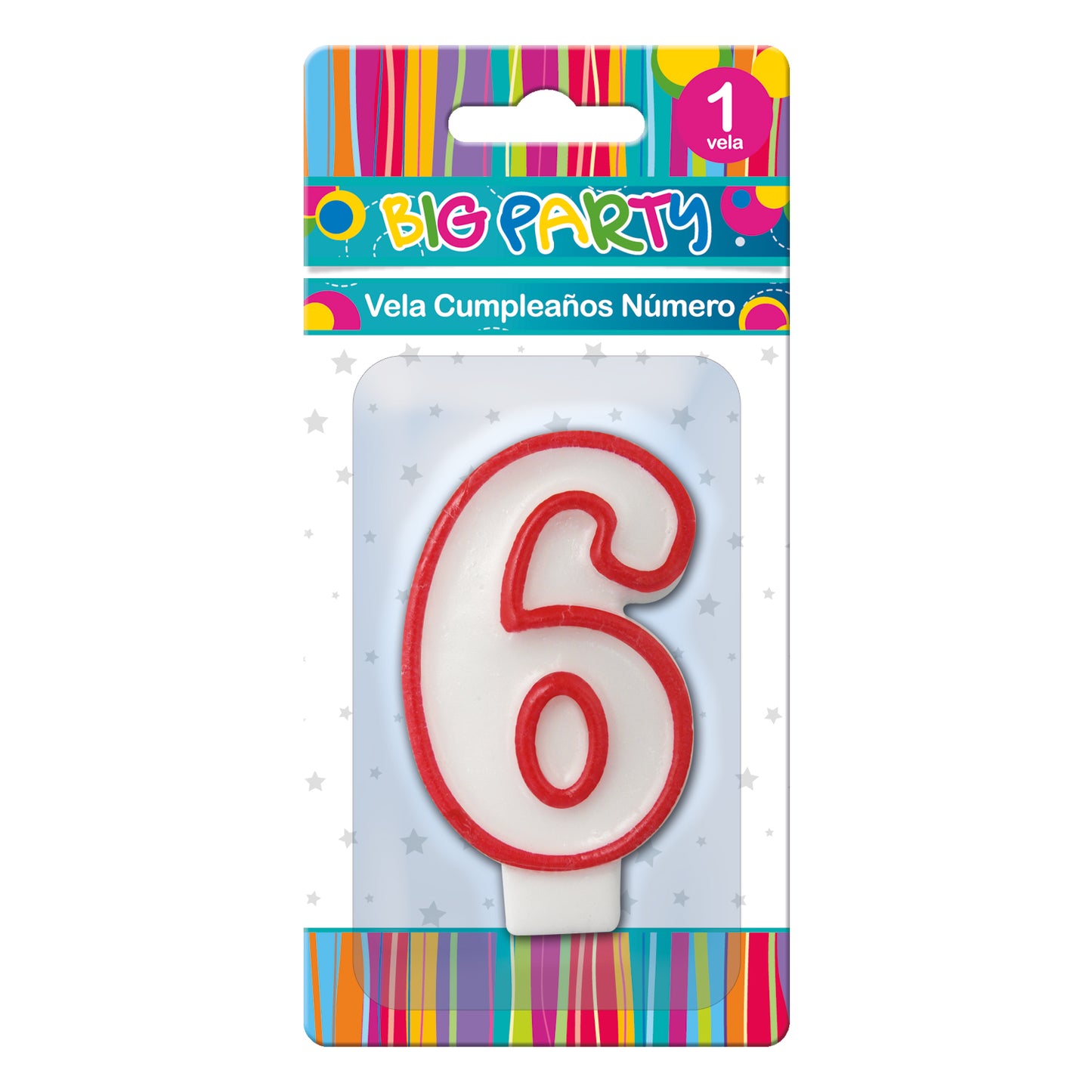 Vela Cumpleaños Numero 6 | Big Party