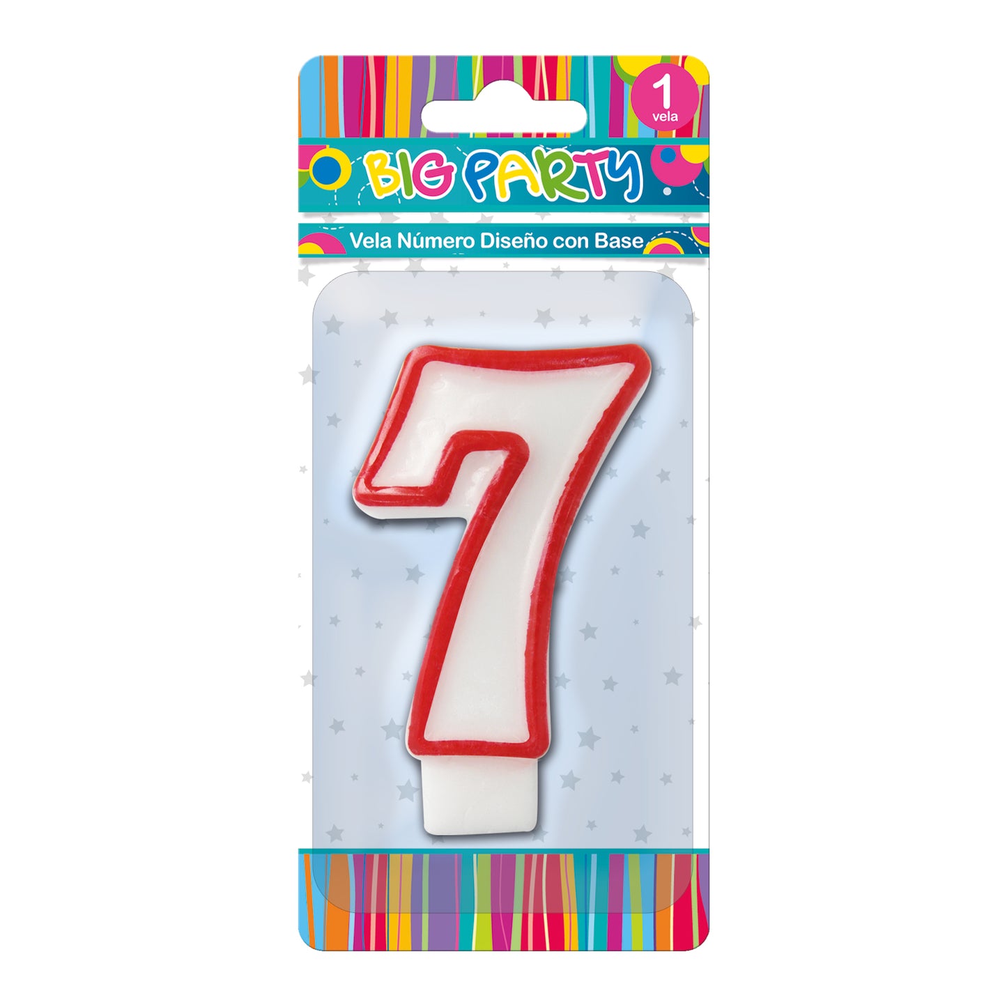 Vela Cumpleaños Numero 7 | Big Party