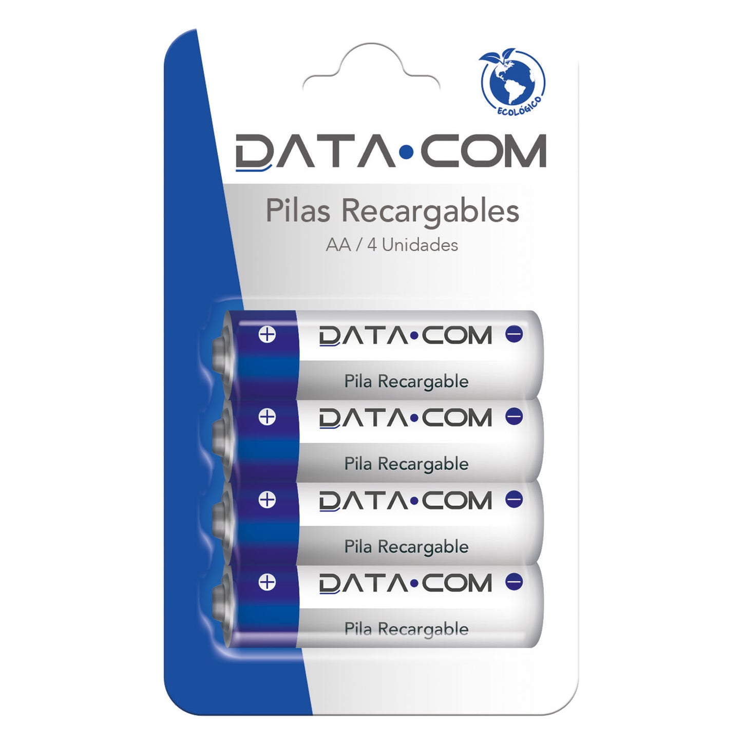 Pila Recargable AA 2500 4 Unidades | Datacom
