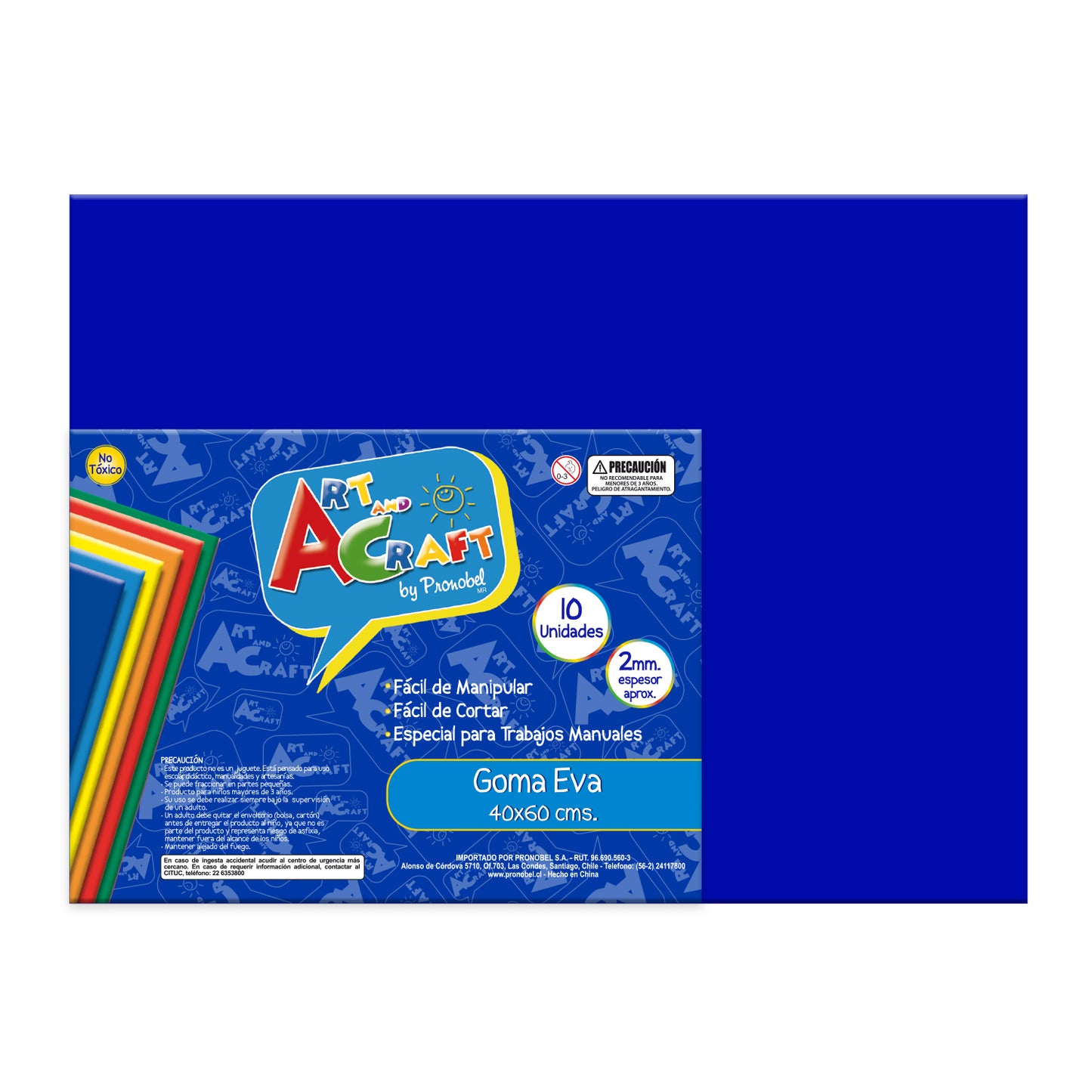 Goma Eva 40x60 cm 2 mm Azul | Art & Craft
