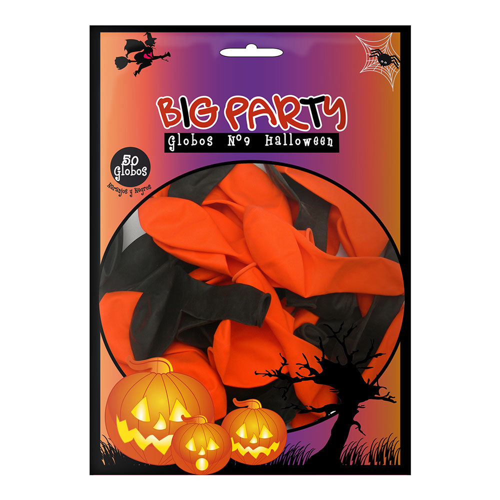 Globo # 9 Halloween 50 Un. Big Party | Big Party