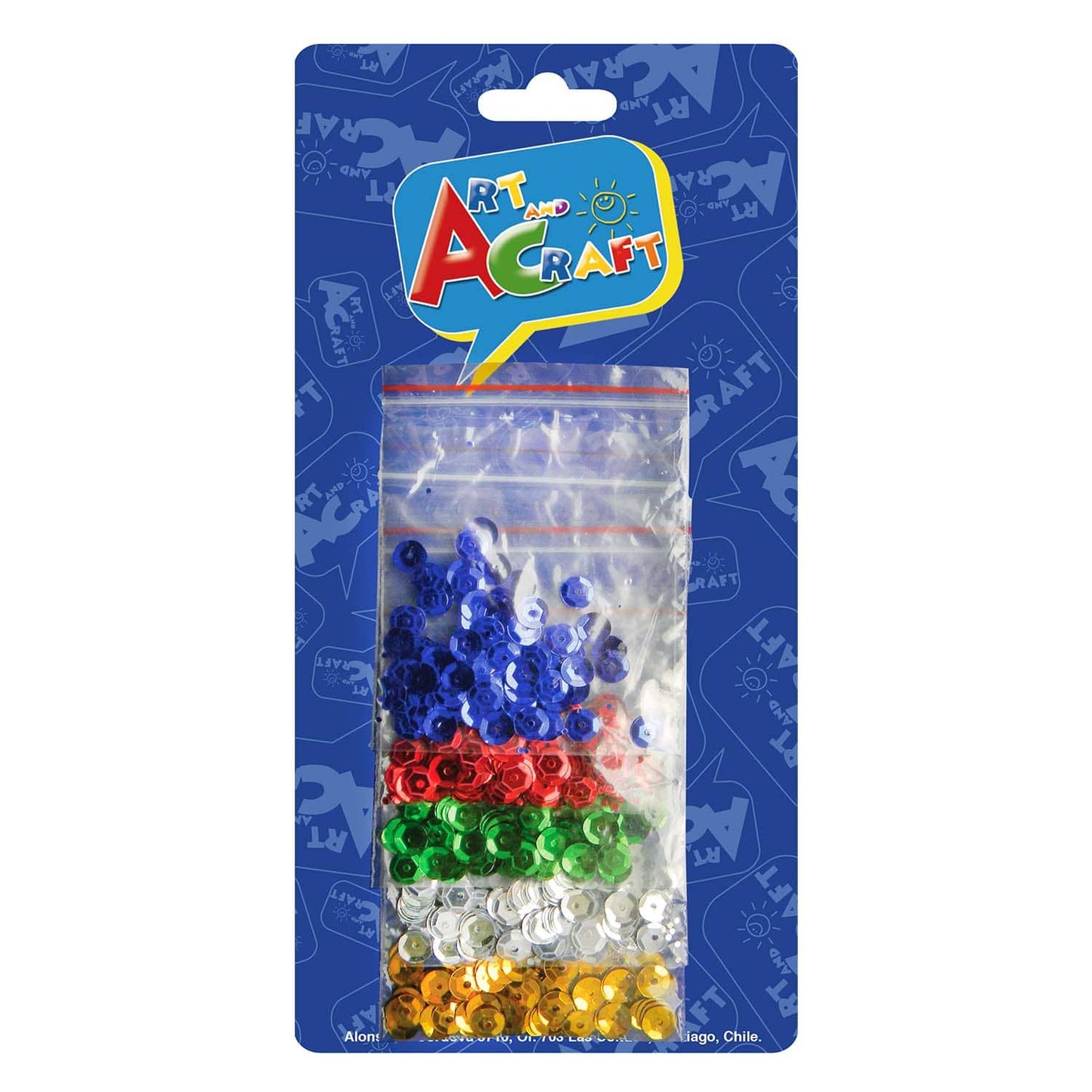 Bolsitas Con Figuras Lentejuelas Color Basico 5 Uni | Art & Craft