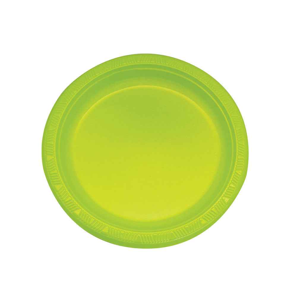 Set 10 Platos 22 cm Verde Lima | Big Party