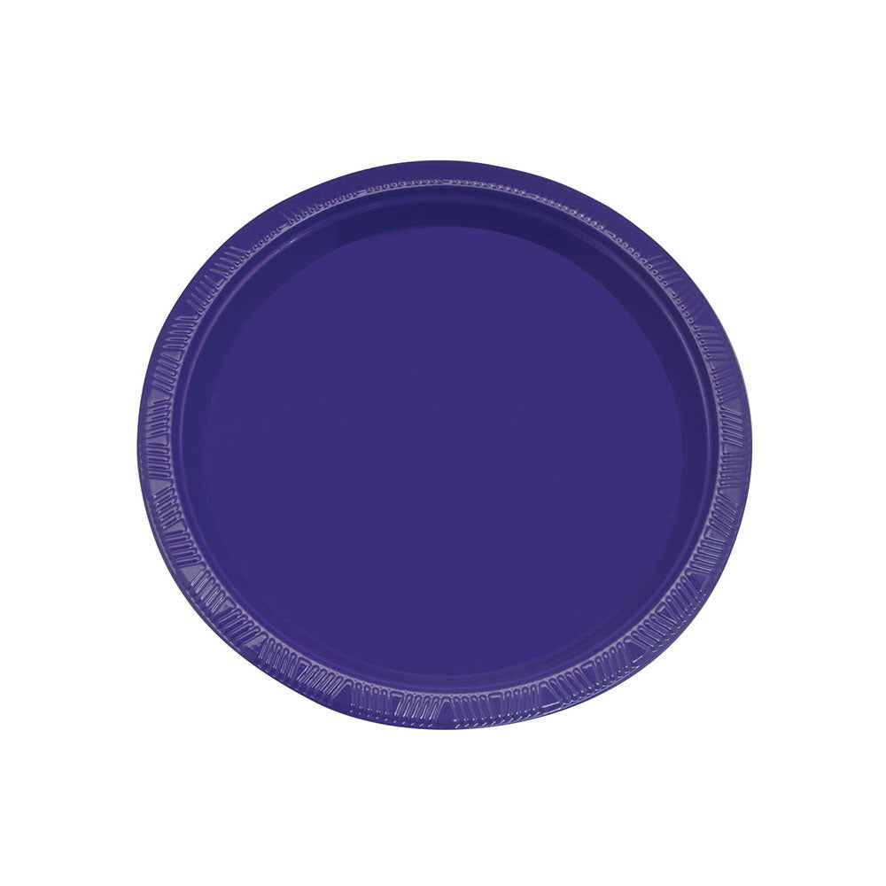 Set 10 Platos 22 cm Morado | Big Party