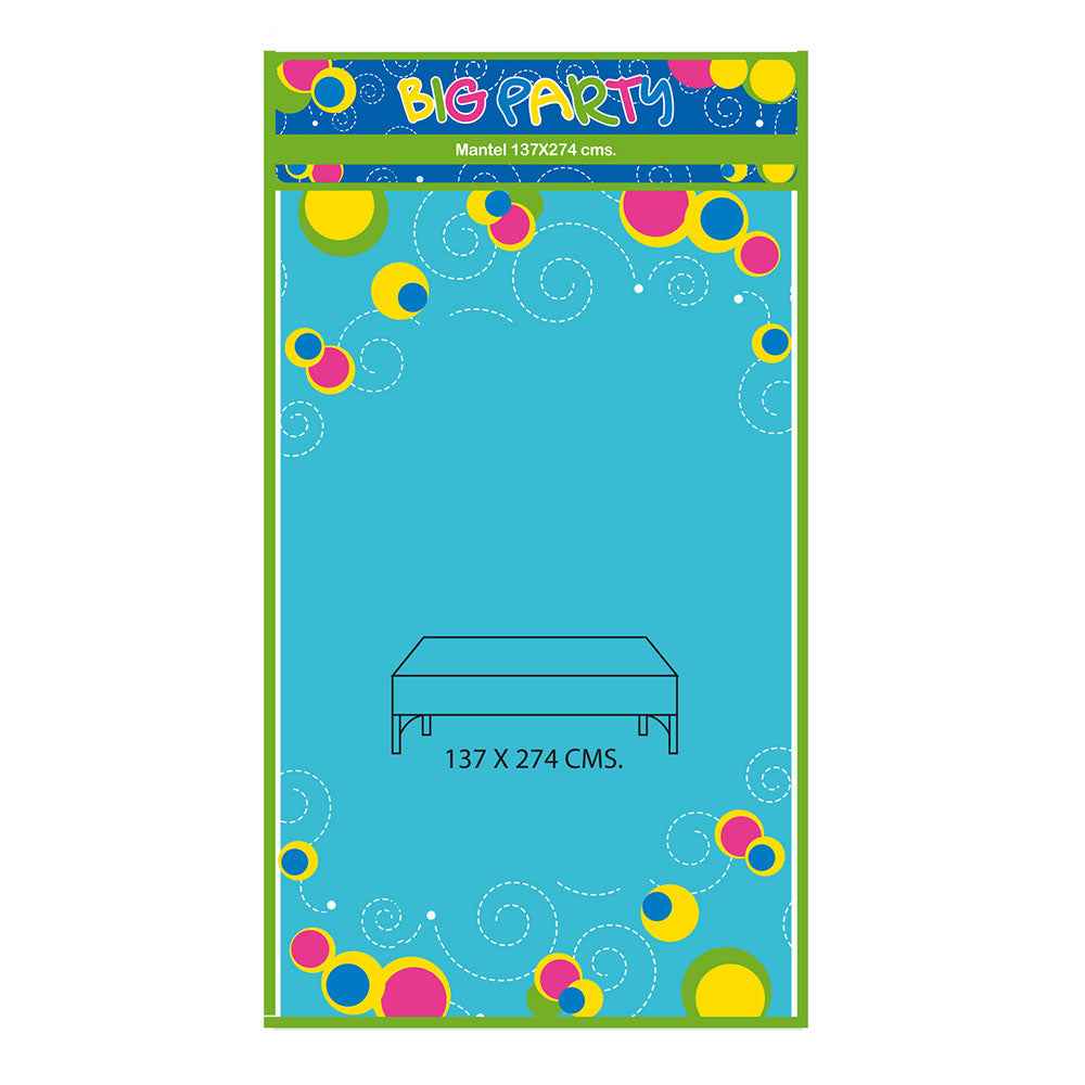 Mantel Celeste 137x274 cm Big Party | Big Party