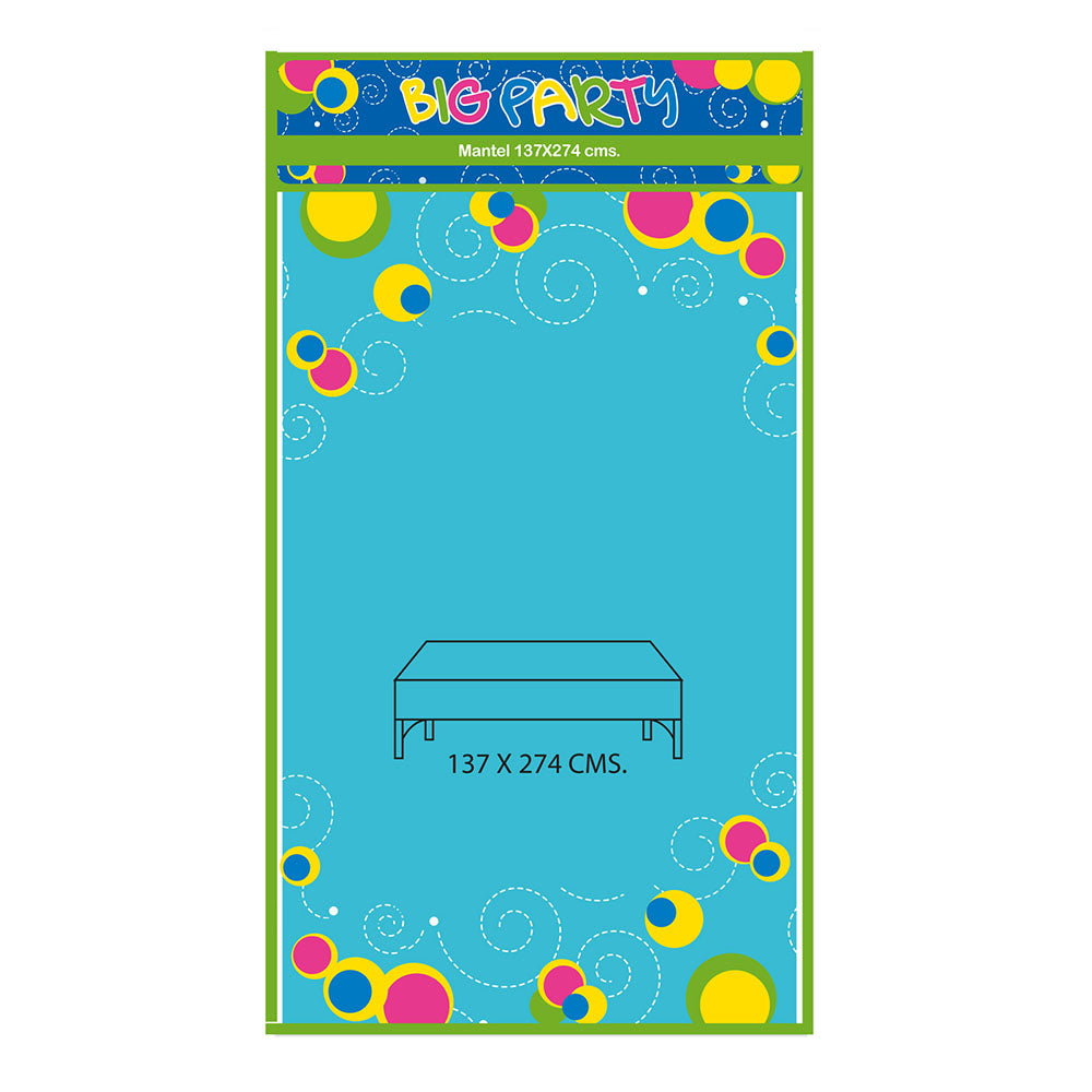 Mantel Celeste 137x274 cm Big Party | Big Party
