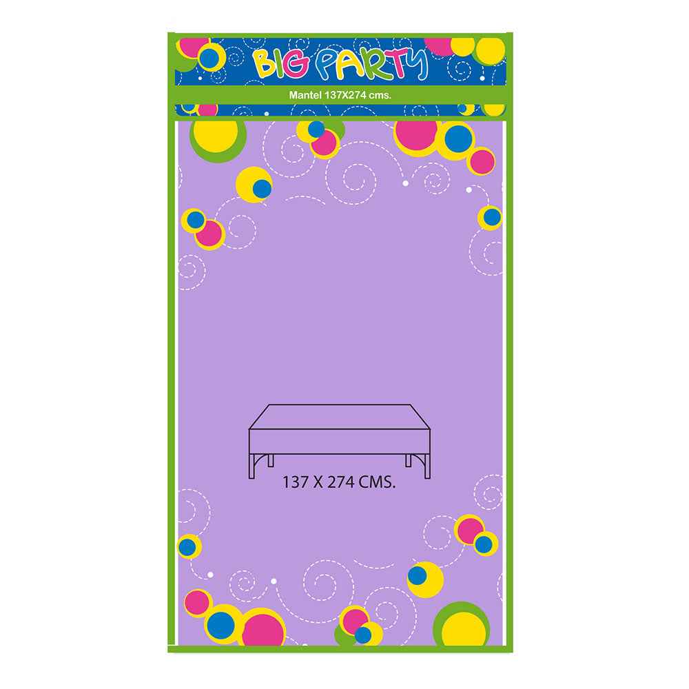 Mantel Lila 137x274 cm Big Party | Big Party