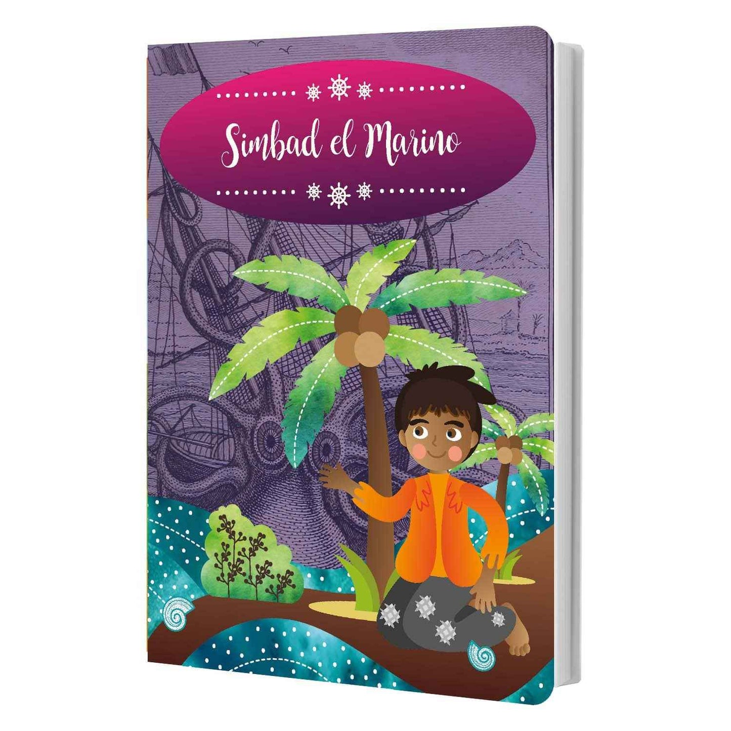 Libro De Cuento Tapa Dura Simbad El Marino 10 Páginas | Art & Craft