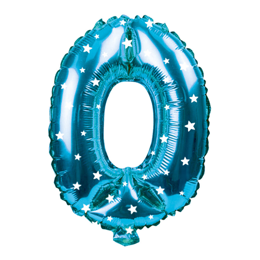 Globo Metálico Celeste 76 cm N° 0 | Big Party