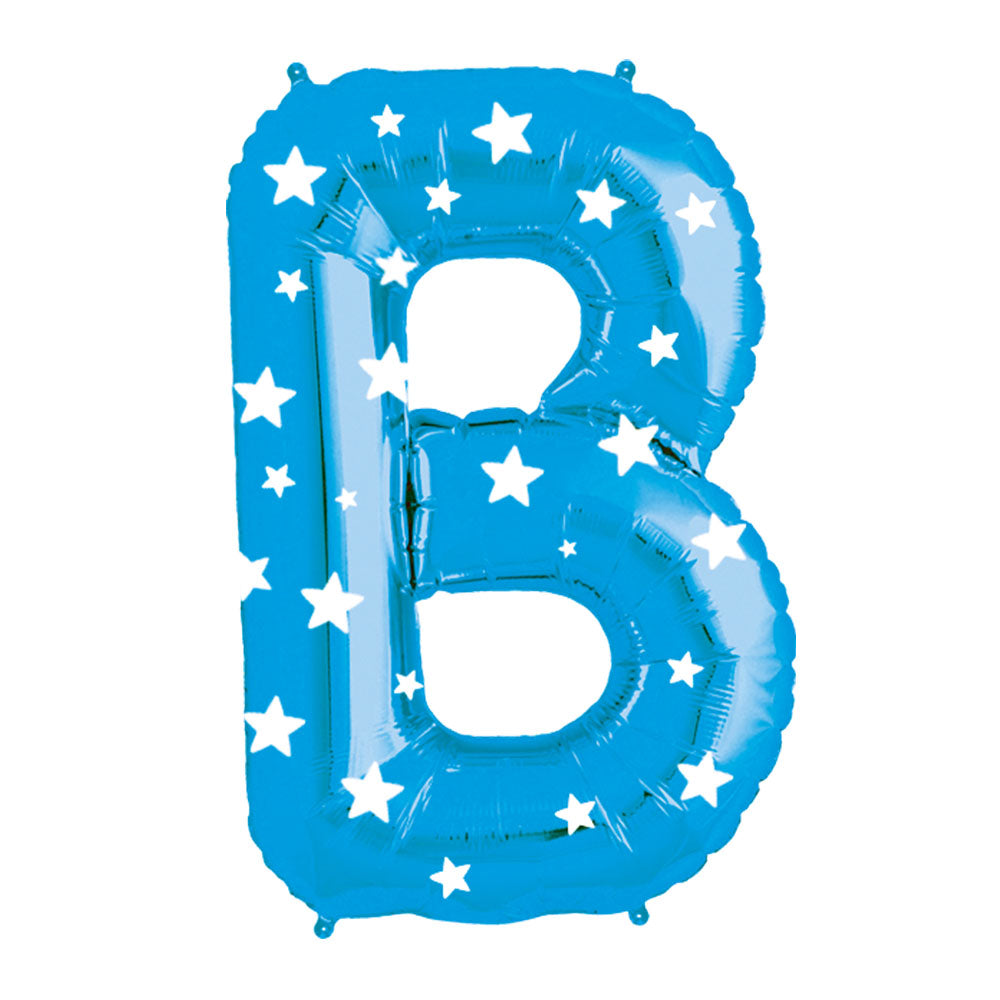 Globo Metálico Celeste 76 cm Letra B | Big Party