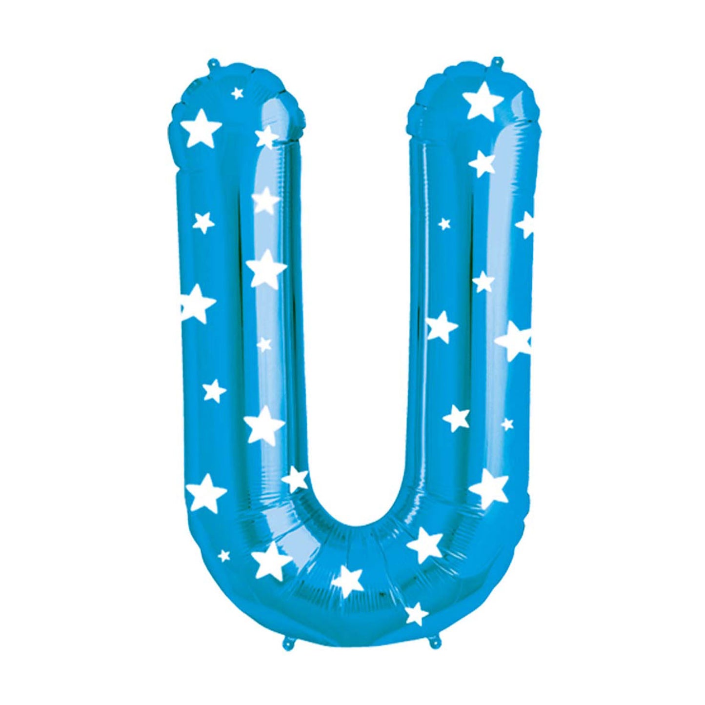 Globo Metálico Celeste 76 cm Letra U | Big Party