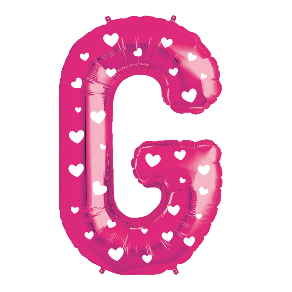 Globo Metálico Rosado 76 cm Letra G | Big Party