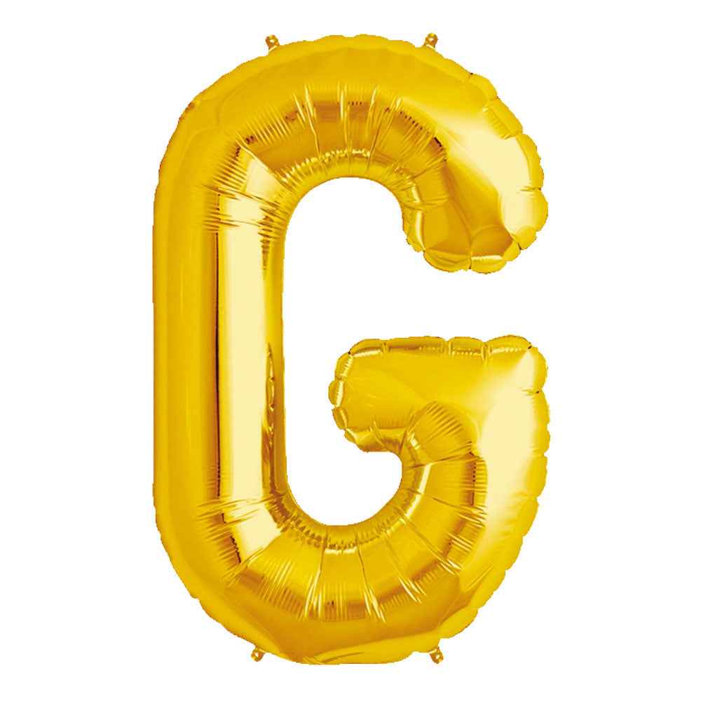 Globo Metálico Dorado 76 cm Letra G | Big Party