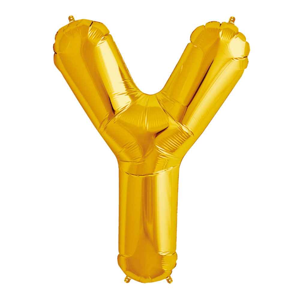 Globo Metálico Dorado 76 cm Letra Y | Big Party