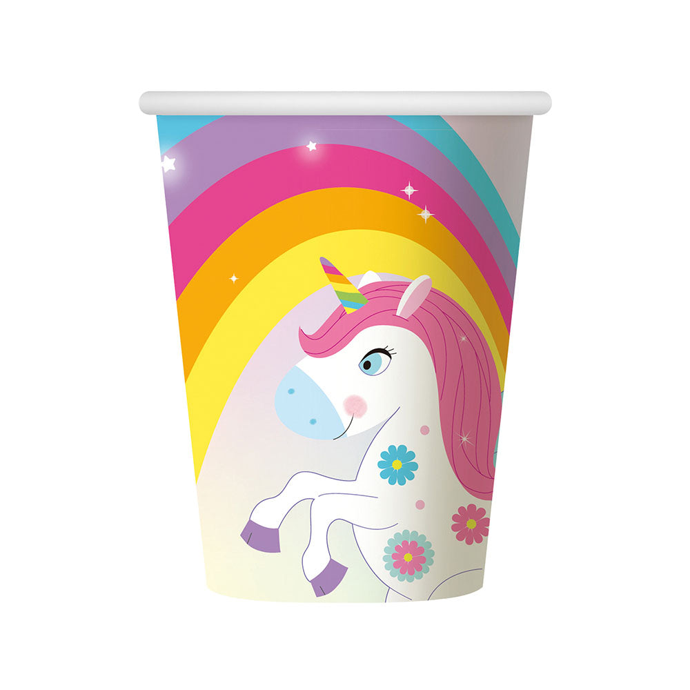 Set 6 Vasos 270Cc Unicornio | Big Party