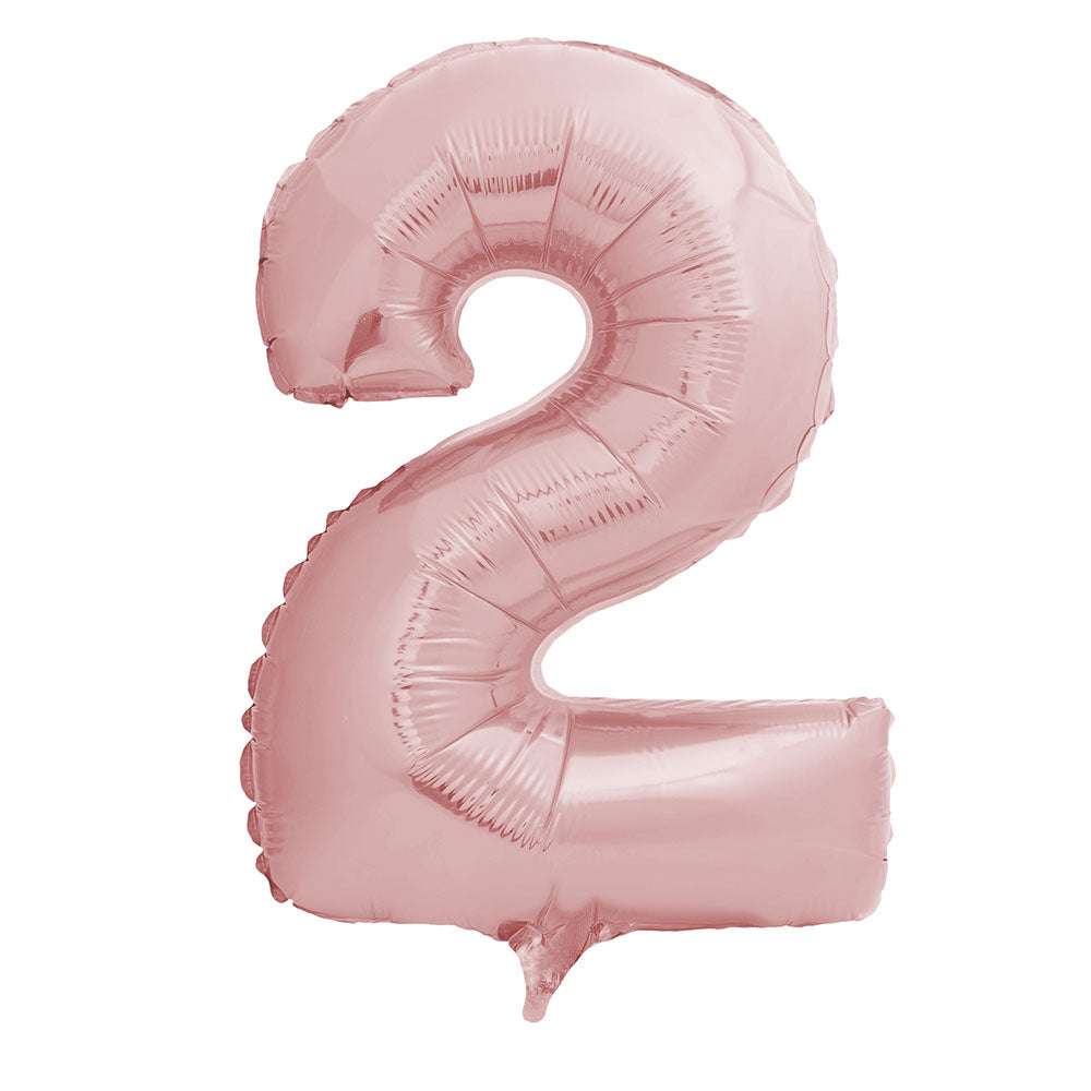 Globo Metálico Satín Matte 80 cm N° 2 | Big Party