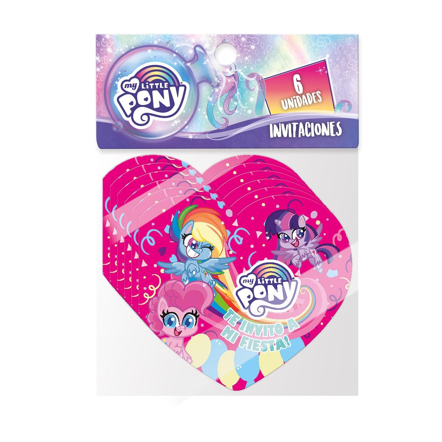 Set 6 Invitaciones | My Little Pony