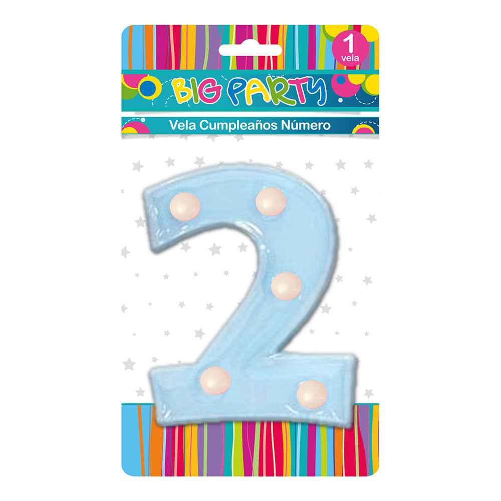 Vela Baby N°2 al 11 cm | Big Party
