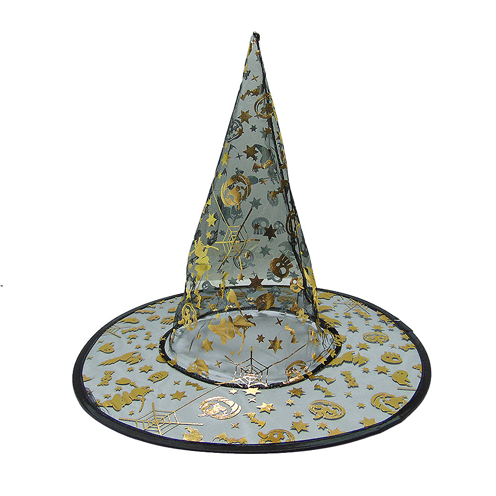 Sombrero Naranja Transparente Bruja 38 cm | Big Party