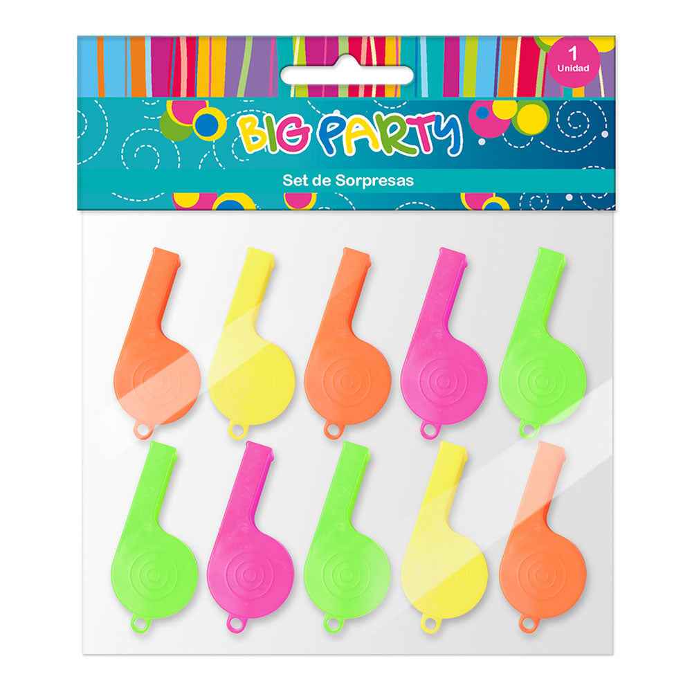 Set Sorpresas 10 Pitos | Big Party
