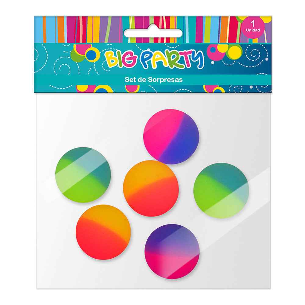 Set Sorpresas 6 Pelotas Saltarinas | Big Party