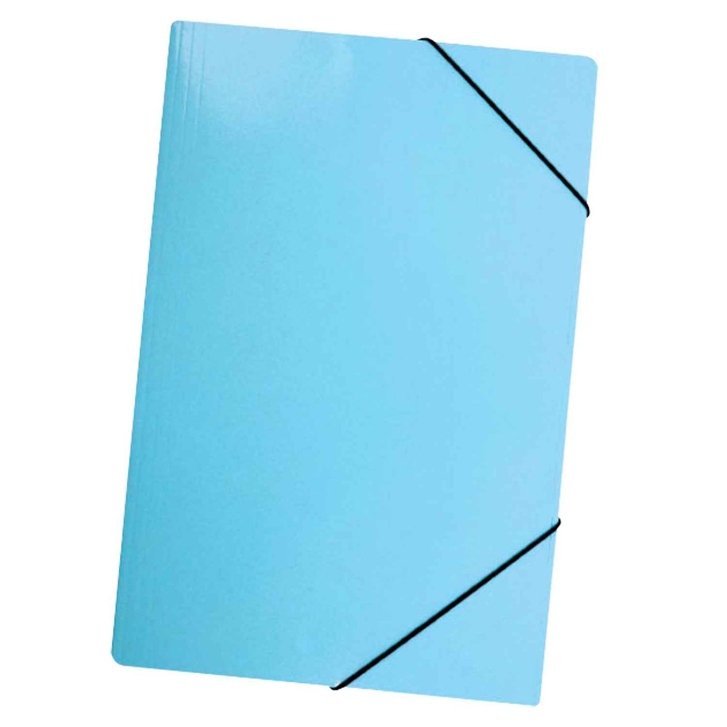 Carpeta Con Elástico Oficio Cartulina Celeste Pastel | Lavoro