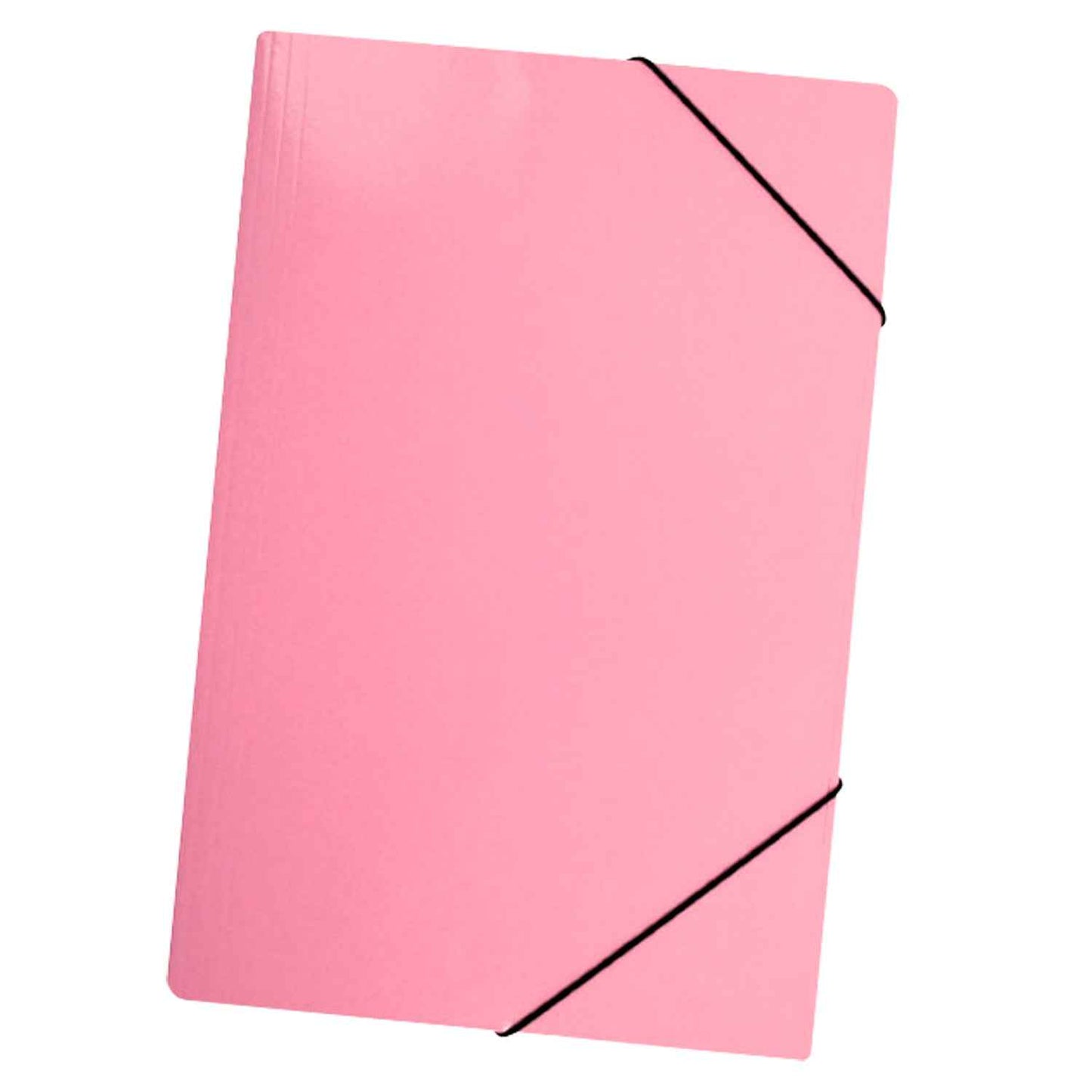 Carpeta Con Elástico Oficio Cartulina Rosado Pastel | Lavoro