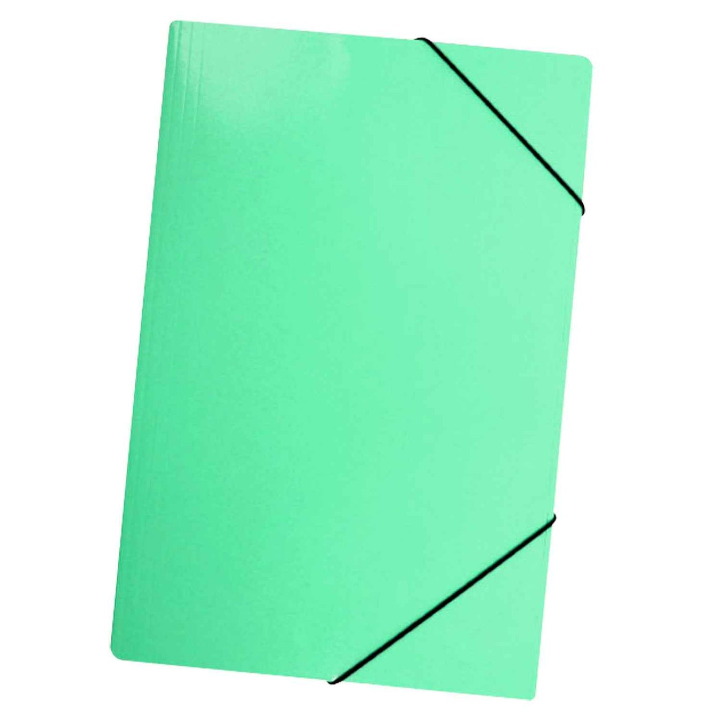 Carpeta Con Elástico Oficio Cartulina Verde Pastel | Lavoro