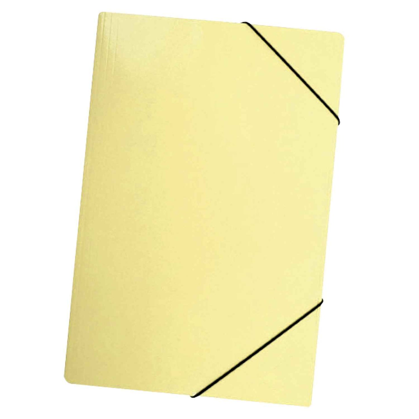 Carpeta Con Elástico Oficio Cartulina Amarillo Pastel | Lavoro