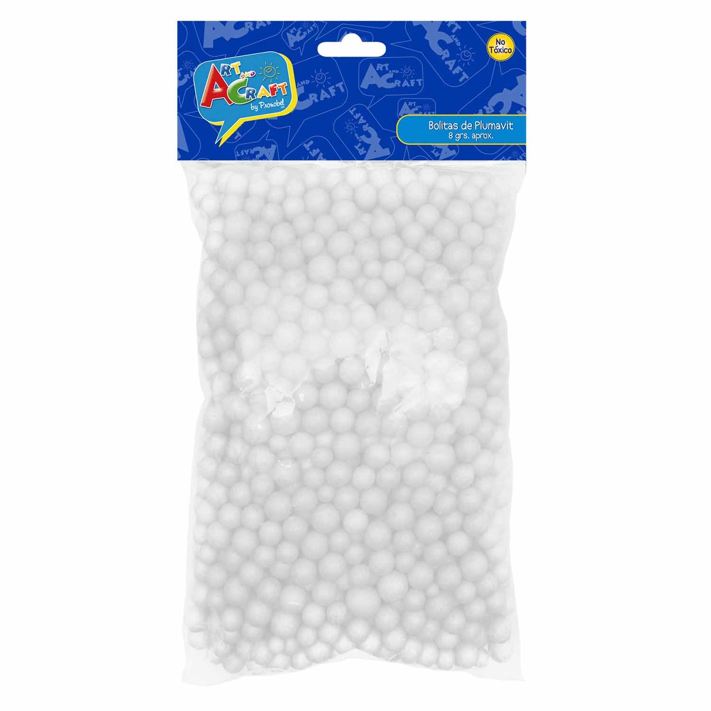 Bolita De Plumavit (6-8-10 mm) 8 Gramos Blanca | Art & Craft