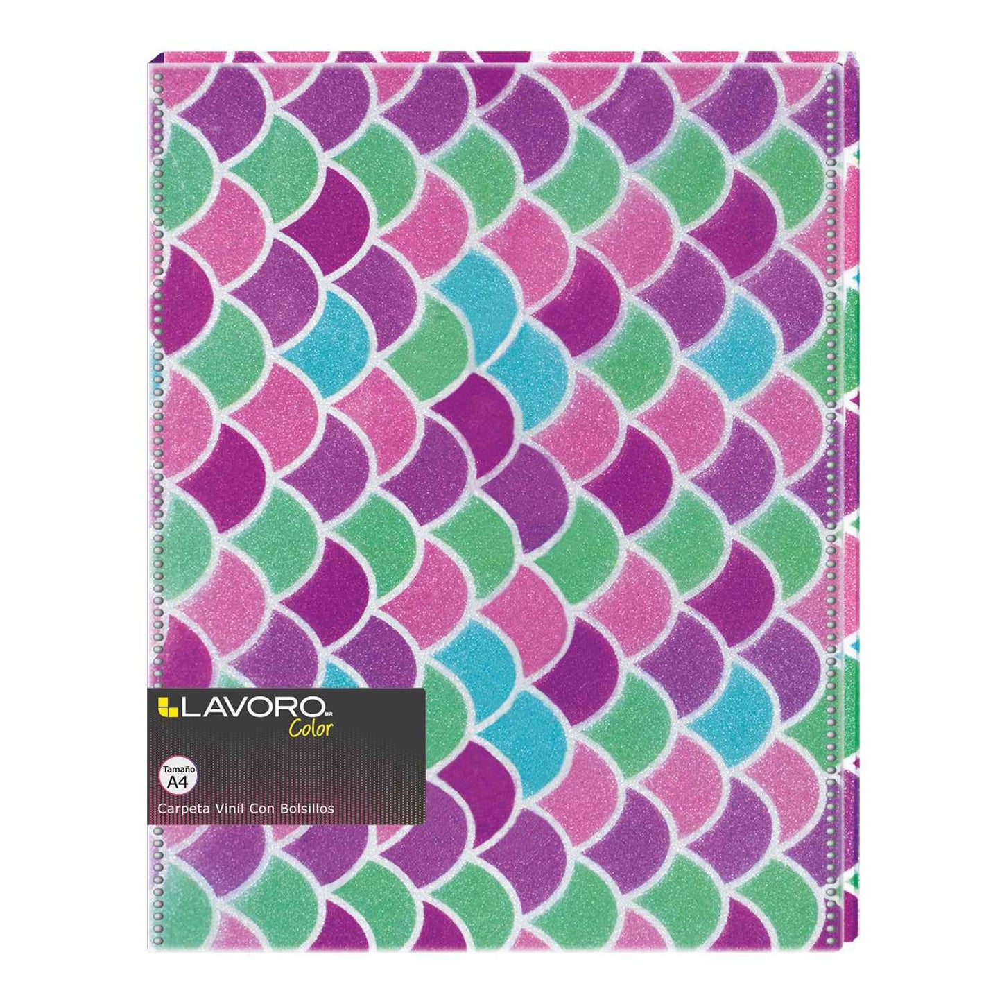 Carpeta Vinil Con Bolsillos A4 Diseño Sirena | Lavoro