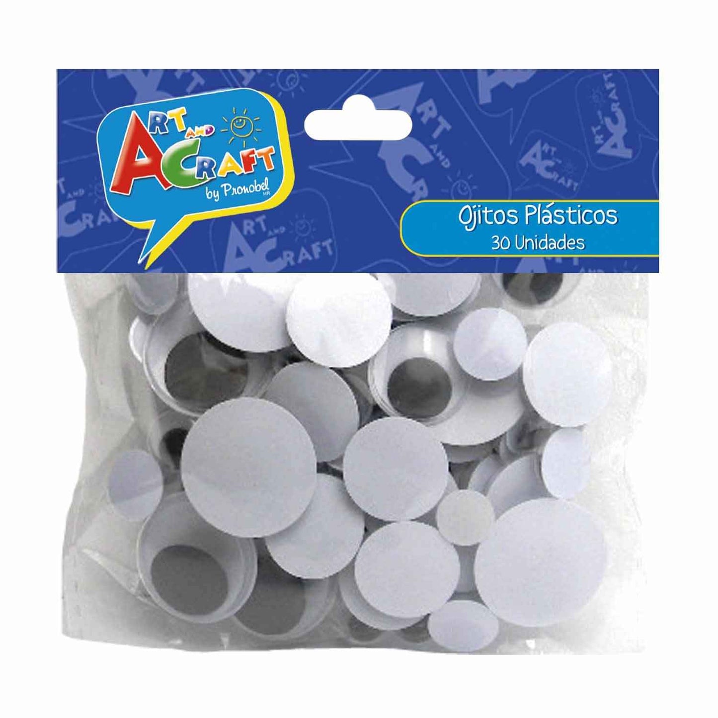 Ojitos Plásticos Tamaños Surtidos 30 Piezas | Art & Craft