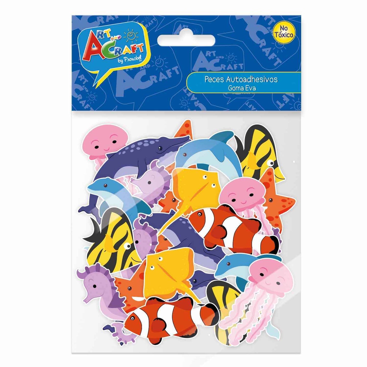 Figura Peces Goma Eva 36 Piezas | Art & Craft