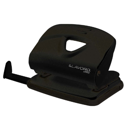 Perforadora Mediana Metal 20 Hojas Negro | Lavoro
