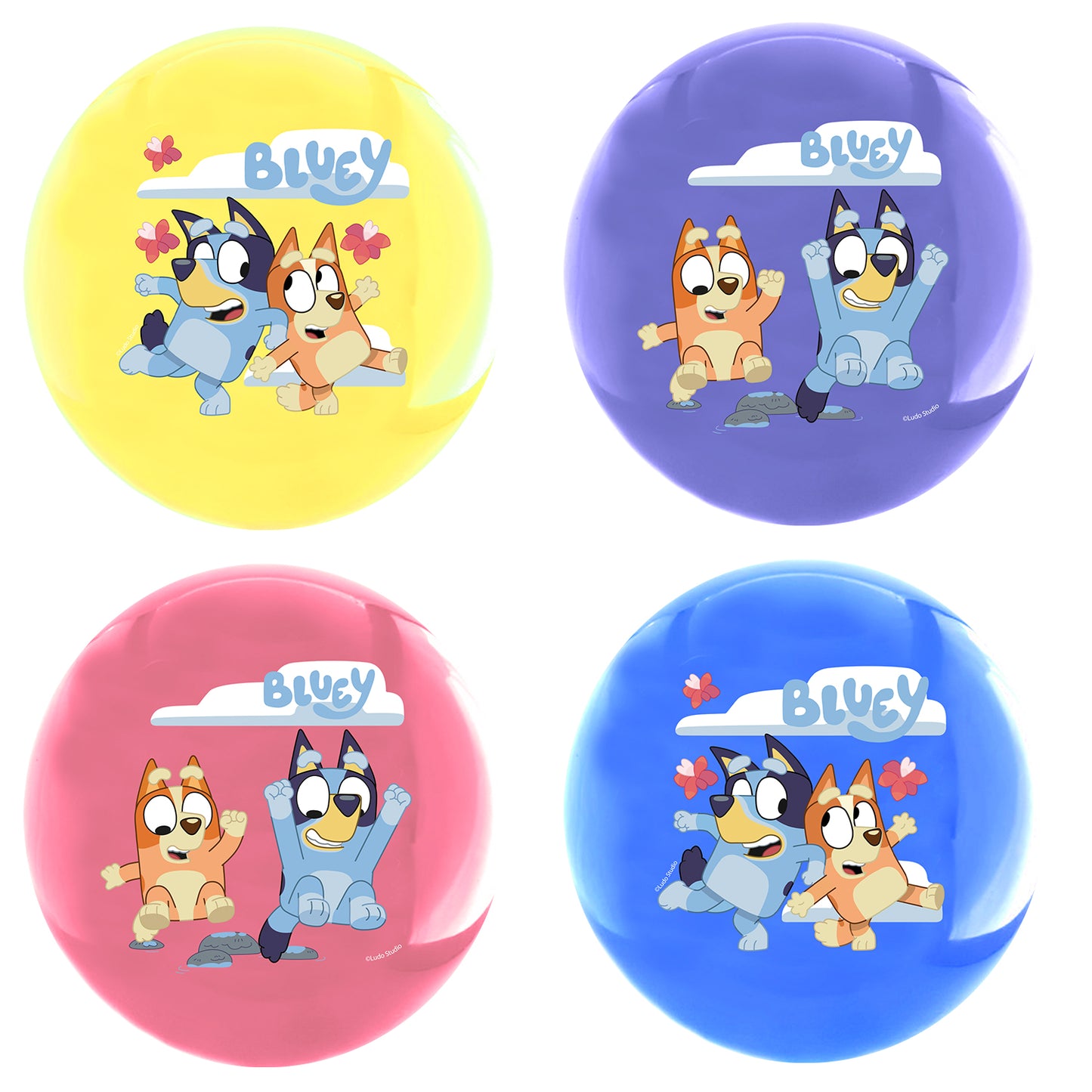 Pelota De PVC 22 cm 4 Colores | Bluey