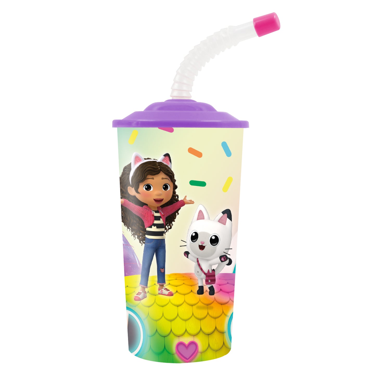 Vaso Con Bombilla 350 ml | La Casa de Gabby