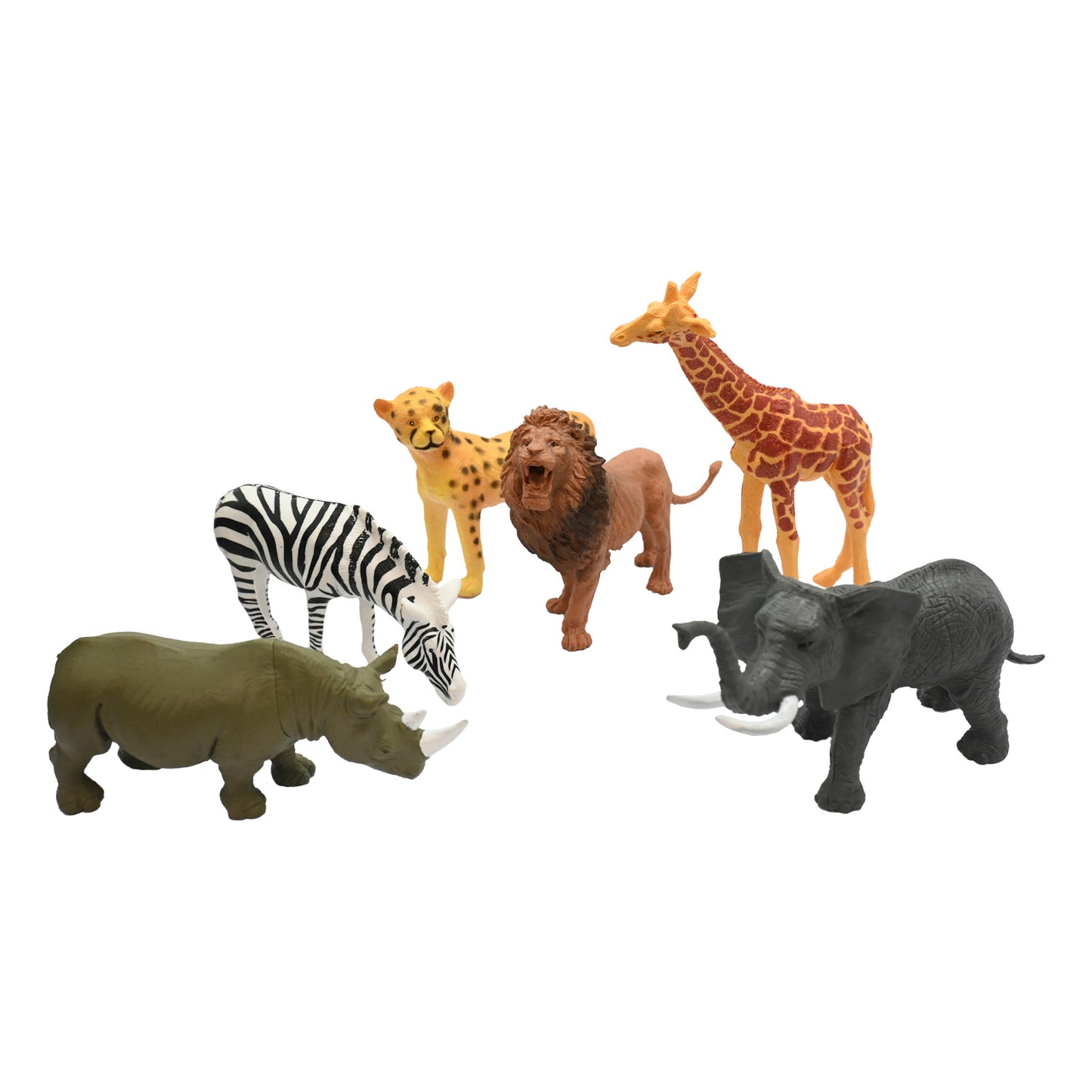 Set Animales de Selva Grande 6 Piezas (13 cm) | Pronobel