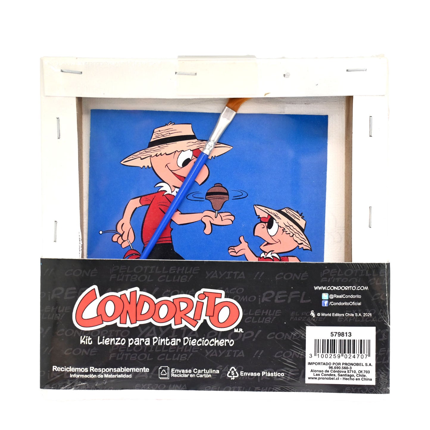 Kit Lienzo Pintar Trompo | Condorito