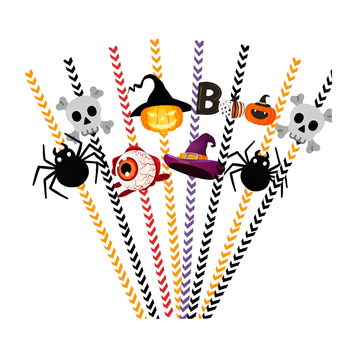 Bombilla Papel Halloween 6 Un | Big Party