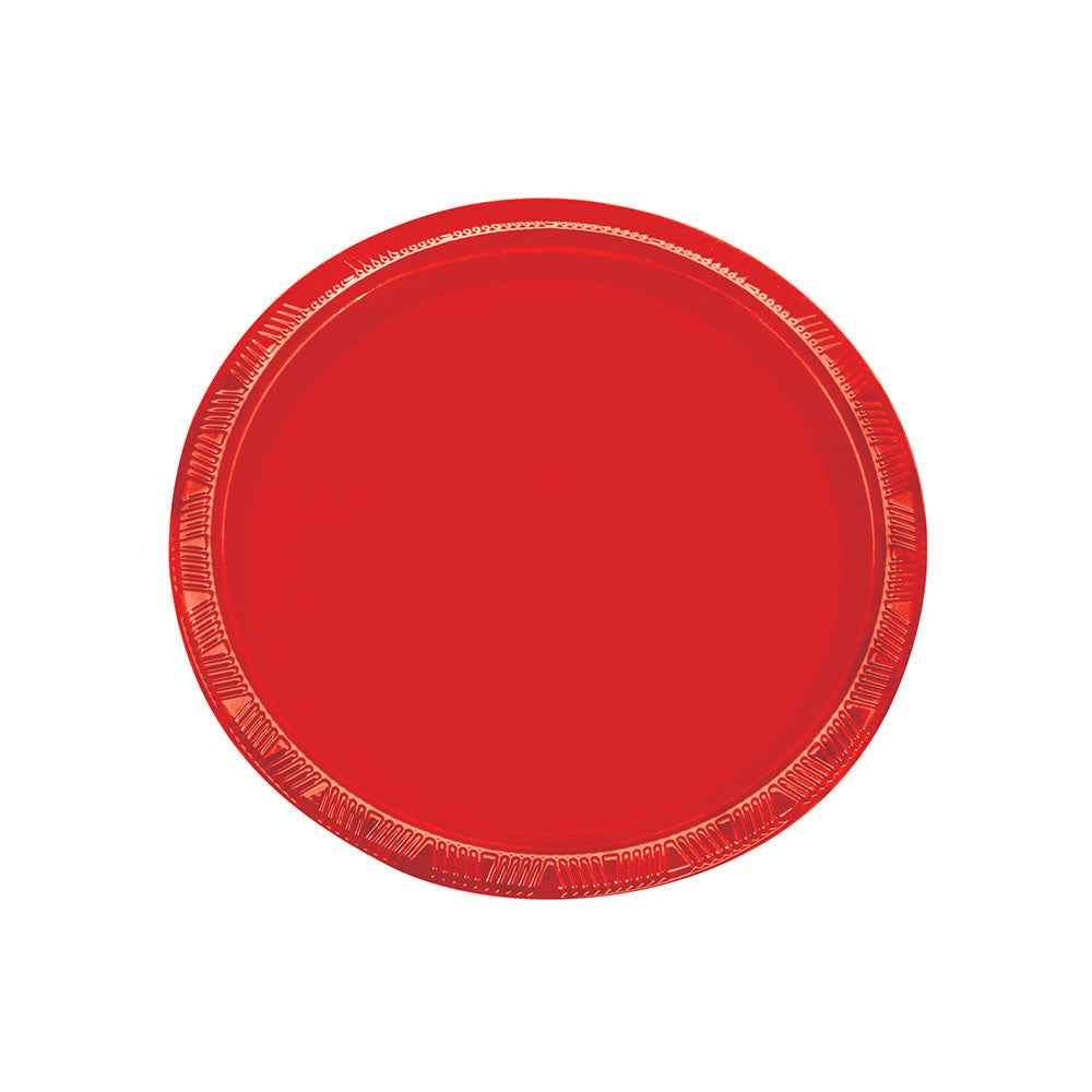 Set 10 Platos 22 cm Rojos | Big Party